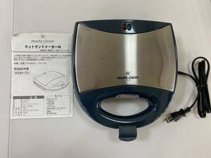 中古品 マリ・クレール　ホットサンドメーカーW　TA-N04-01 2204m118