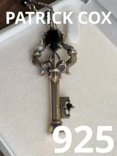 PATRICK COX 　オニキス　シルバー925 鍵　ネックレス