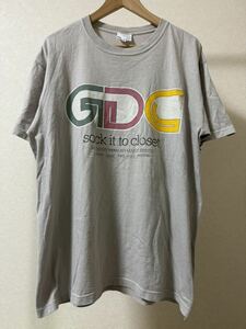 GDC Grand Canyon LOGO ベージュ size L グランドキャニオン ロゴ 半袖 T-シャツ