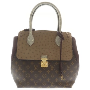 LOUIS VUITTON ルイヴィトン LVモノグラム エキゾチックトートPM トートバッグ ブラウン N91278