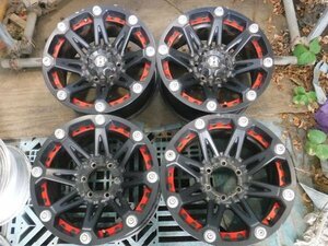 送料無料☆EMR BALL ISTIC ホイール ランクル サーフ プラド 4本 18×9J OFF+12 6穴 PCD139.7 18インチ☆33830