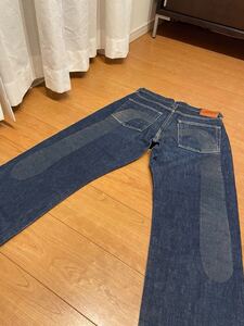 エヴィス EVISU ブラック大黒　 デニムパンツ　No.2 lot.2001セルビッチ紅白　33x35 濃紺