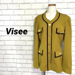 入手困難　Visee ノーカラージャケット　レトロ　金ボタン　からし　マスタード