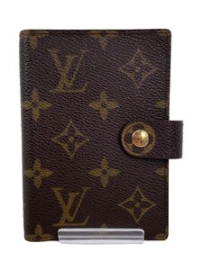 LOUIS VUITTON◆PDA用カバーパームV_モノグラム_BRW/レザー/BRW/総柄/レディース