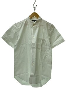 COMME des GARCONS HOMME◆00s/半袖シャツ/M/コットン/WHT/無地/H-B035/首周り汚れ有