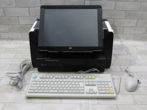 ☆Ω 新DC 0756♪ 保証有 東芝TEC【 SJ-9100-S 】テック事務コン キーボード/マウス/タッチペン付 初期化OK