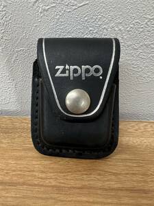 【中古】ZIPPO ジッポー ◆ライターポーチ クリップ付 LPCBK レザーケース ライターケース ジッポーポーチ ブラック 革製◆管No3840-2