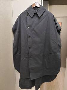 ★【新品】YOHJI YAMAMOTO　ヨウジヤマモト　Cape Coat　黒　サイズ3