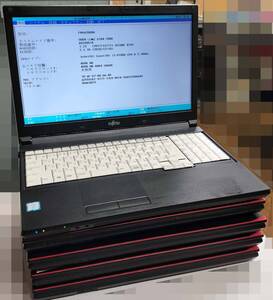 【5台セット】富士通LIFEBOOK A576/R core i3-6100U / メモリ4GB / DVD / Wi-Fi 