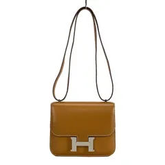 HERMES(エルメス) ショルダーバッグ美品  コンスタンス3ミニ/コンスタンス18 ナチュラルサブレ シルバー金具