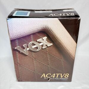 VOX AC4TV8 コンパクト チューブアンプ 真空管 ミニアンプ ホワイト 白 ギターアンプ 箱付き 電源ケーブル付き 家庭用100V接続アダプター有