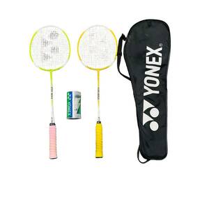 P10016 YONEX ヨネックス GR-404 バトミントンラケット ケース羽根付き ２個セット