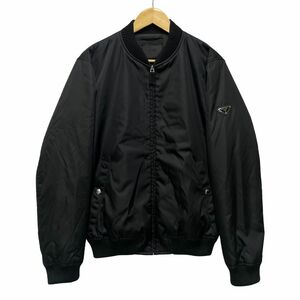 PRADA プラダ 2022 SGA038 Bomber Jacket ボンバージャケット 黒 サイズ 48 正規品 / 34193