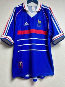 正規品 1998 フランス代表（HOME）ユニフォーム adidas フランスW杯 デュガリー ジダン プティ デサイー デシャン アンリ ジョルカエフ