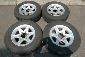 送料無料 E50エルグランド等 スタッドレスタイヤ&ホイール 4本セット Winter TRANPATH TX 215/65R15 96Q 15x6JJ 6穴 PCD 139.7mm