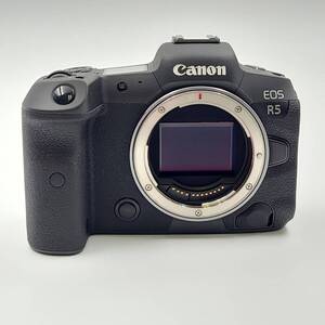 【全額返金保証】【最速発送】Canon デジタル一眼 EOS R5 ボディ ブラック 美品 動作確認済 シャッター6000回以下