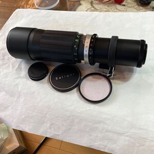 M42マウント　SOLIGOR 400mm /F6.3 美品　外観、レンズとも美品　ヘリコイドOK、絞りOK、純正レンズキャップ付き