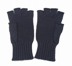 BROWN by 2-tacs (ブラウン バイ ツータックス) OPEN FINGER オープンフィンガー BLACK B26-K001 KNIT GLOVE ニット グローブ 手袋 FREE