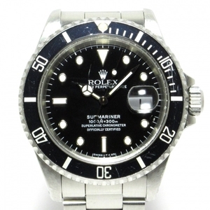 ROLEX(ロレックス) 腕時計 サブマリーナデイト 16610 メンズ SS/11コマ(延長コマ含む) 黒