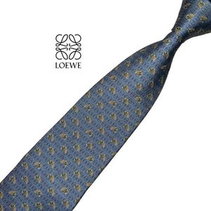 LOEWE ネクタイ リーフ柄 ロエベ メンズ服飾小物 USED ネコポス可 中古 t505