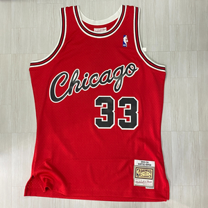 正規品 【M】 Mitchell＆Ness ミッチェル＆ネス NBA HWC シカゴ ブルズ Chicago Bulls スコッティピッペン PIPPEN ＃33 バスケシャツ 