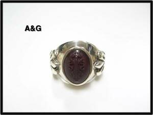 #18 限定品 【A&G Silver Ring エーアンドジー シルバーリング ダガー ユリ 指輪】【新品】