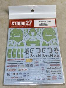 スタジオ27 1/12 RC213V 2014 GRESINI #19 デカール (タミヤ対応) 未使用 ST27-DC1163 STUDIO27