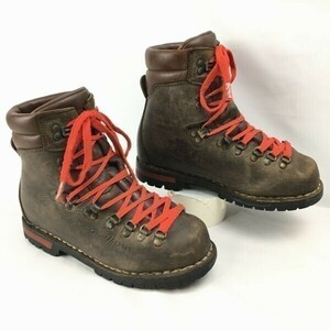 GARMONT/ガルモント　80s-90s?ビンテージ本革　トレッキングブーツ　サイズ5.5　24.0程度　ダークブラウン　Vintage/boots 管No.WZG144