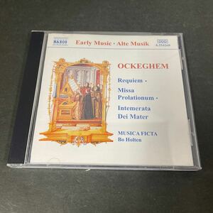 ● OCKEGHEM :requiem・Missa Prolationum CD 中古品 ●