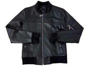 【cleaning済】A&G leather jacket レザージャケット　Mサイズ