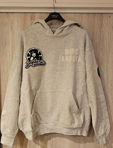 19AW WIND AND SEA HYSTERIC GLAMOUR HOODIE Gray Lage ウィンダンシー ヒステリックグラマー ファーストコラボ パーカー