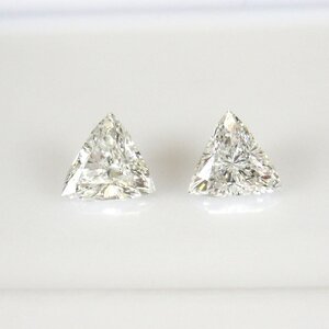 【SJ】新品 ダイヤモンド 0.72ct トリリアント ペア ジュエリールース AED392