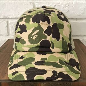 ABC camo green メッシュ キャップ a bathing ape BAPE ABCカモ グリーン 帽子 エイプ ベイプ アベイシングエイプ 迷彩 trucker hat cap ai