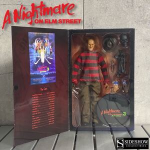 MJ241113-2【USED】SIDESHOW サイドショウ 『エルム街の悪夢3 悲劇の館-A Nightmare ON ELM STREET3-』 12インチ フィギュア フレディ