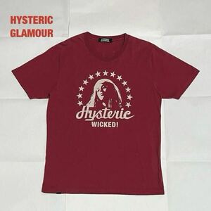 【人気】HYSTERIC GLAMOUR　ヒステリックグラマー　半袖Tシャツ　ヒスガール　星　スター　ユニセックス　クルーネック　0223CT18