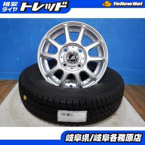 (新品スタッドレス4本セット) AZsport 12x4J+42 4H100 + BLIZZAK VL1 145/80R12 8PR アクティ バモス バモスホビオ ミニキャブミーブ