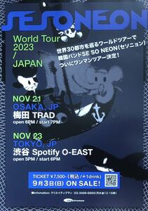 SE SO NEON (セソニョン) World tour 2023 / JAPAN チラシ 非売品