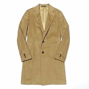 定価20万 超美品 BARNEYS NEWYORK バーニーズ Loro Piana ロロピアーナ ピュアカシミヤ100% MADISON チェスターコート キャメル メンズ 46