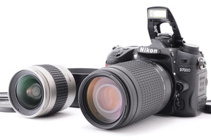Nikon ニコン D7000 ダブルズームキット 新品SD32GB付き iPhone転送