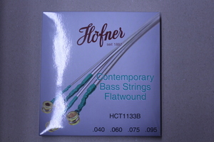 【新品】Hofner（ヘフナー）/ Contemporary Bass Strings Flatwound HCT1133B バイオリンベース専用弦 フラットワウンド弦