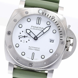 パネライ PANERAI PAM01226 サブマーシブル クアランタクアトロ ビアンコ 自動巻き メンズ 良品 箱・保証書付き_824577