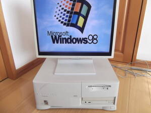 【動作確認済】PC98パソコン PC-9821V166 流星パネル型 (FM＆MIDI音源・ジョイステック端子・USB内蔵モデル /Windows98＆MS-DOS6.2）