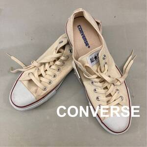 【新品未使用】コンバース converse スニーカー 靴 オールスター ALL STAR ローカット LOW 生成 キナリ 大きめ メンズ クリーム 30cm @●