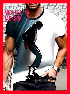 ★新品！◆大き目XL◆送料無料！◆激レア！◆Michael.Jackson(マイケル.ジャクソン)半袖Tシャツ*キングオブポップ*ポップ*ロック*ダンサー*