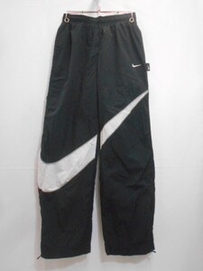 71 送60サ 1201$D05 NIKE ナイキ スウォッシュ ウーブン ロングパンツ DX0595-010 ブラック サイズM 中古品