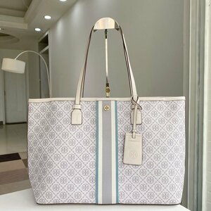 新品TORY BURCH トリーバーチ トートバッグ ホワイト A4対応 T Monogram