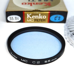 φ55 MC C2 フィルター (LBB-2) Kenko【即決】色温度上昇用 朝夕の赤味の強い光を抑ます【55mm径】ケンコー JAPAN★中古 ジャンク