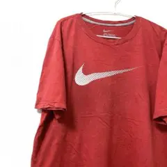 リメイク推奨　NIKE ナイキ　レッド　XL 古着　メンズ　Tシャツ