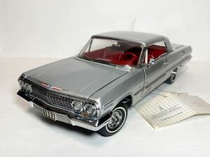 FRANKLIN MINT 1/24 1963 Chevrolet Impala ss 