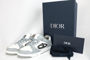 DIOR ディオール B57 ローカット スニーカー スムースカーフスキン & ディオール オブリーク ジャカード サイズ43 (約28cm)